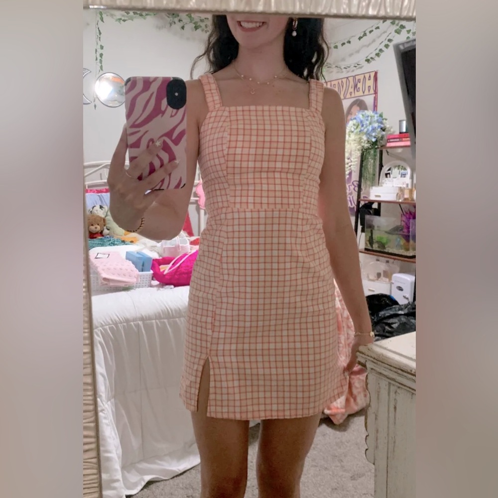Orange Mini Dress